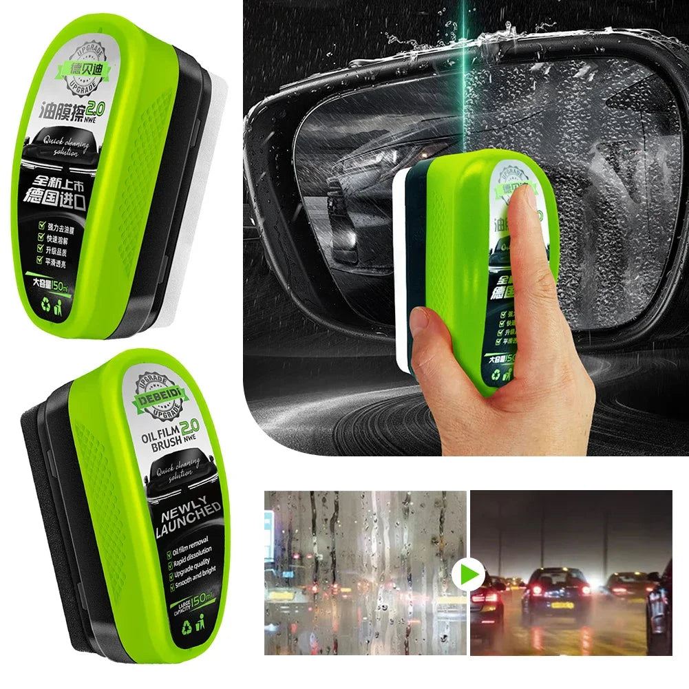 Car Glass Oil Film Cleaning Tool Glass Oil Film Remover for Car Window Windshield Hydrophobic Glass Coating Versatile Effective